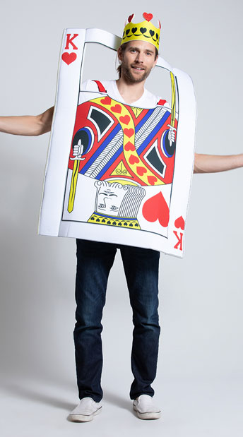 Men's Card King Costume , Men's King of Hearts Costume- Yandy.com