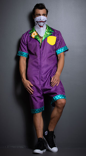 Men's Super Villain Costume - as shown