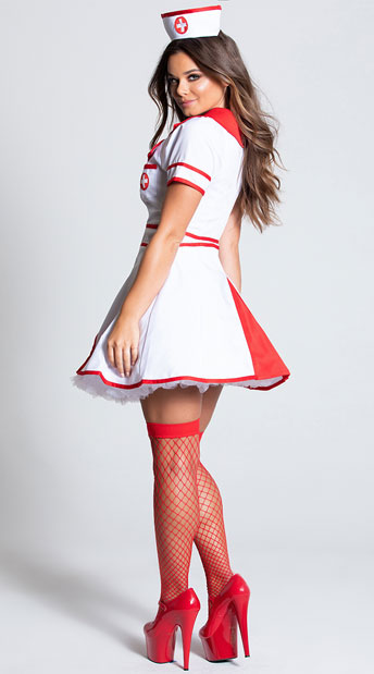 Hospital Honey Costume Nurse Zipper Dress Costume