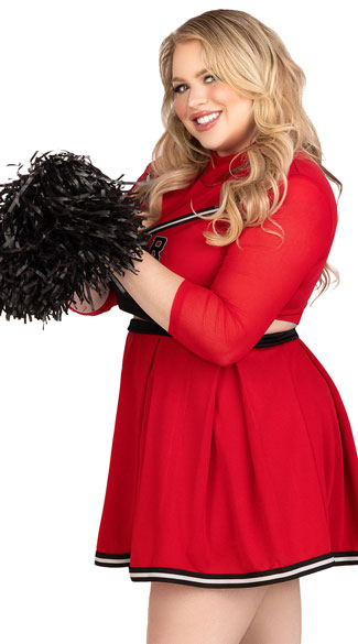 Plus Size Varsity Babe Costume main image 1