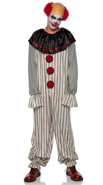 Men's Creepy Clown Costume, Men's Clown Costume - Yandy.com