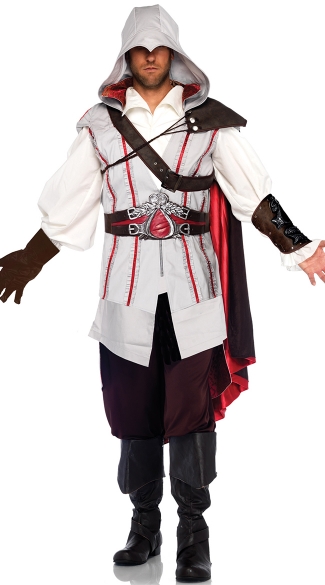Mens Ezio Costume, Mens Assassins Creed Costume, Ezio Halloween Costume