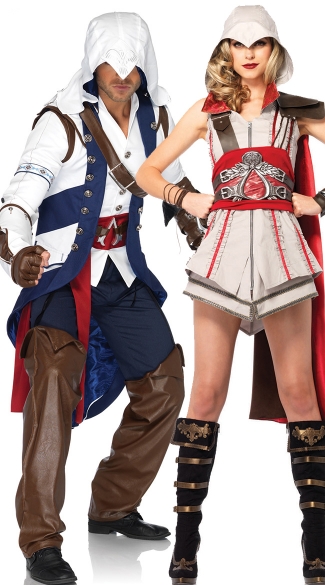 Assassins Creed Couples Costume, Connor And Heroine Couples Costume ...