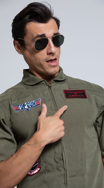 Men's Top Gun Flight Suit - Khaki