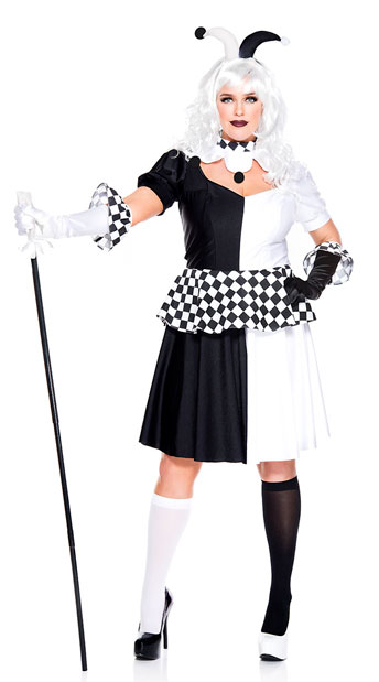 Plus Size Wicked Jester Costume Plus Size Jester Costume