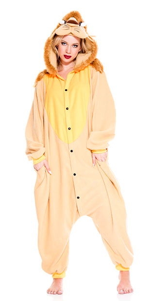 Wild Lion Onesie Costume, Lion Animal Costume - Yandy.com