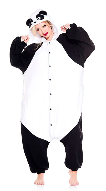 Playful Panda Onesie Costume, Panda Bear Animal Costume - Yandy.com