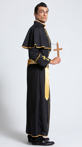 Men's Deluxe Priest Costume, men's priest costume - Yandy.com