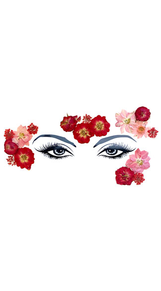 Download Harvest Moondancer Dried Floral Face Stickers Facial Flower Sticker Yandy Com