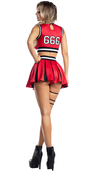 Hellbent Cheerleader Costume Sexy Devil Cheerleader