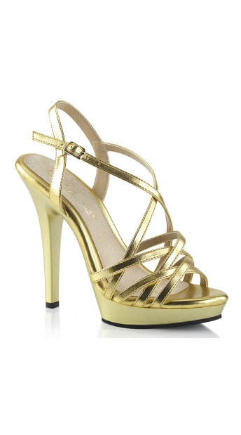 5 Inch Strappy Patent Sandal, 5 Inch Patent Strap Sandal - Yandy.com