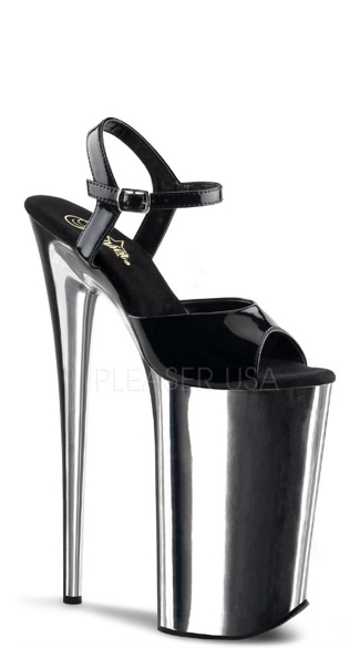 10 Inch Heel Platform Ankle Strap Sandal, 10
