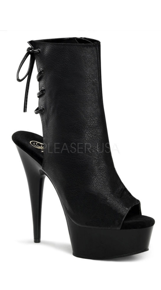 Open Toe and Back Ankle Boot, Open Toe 