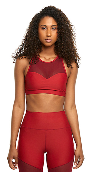 Rise Up Sports Bra, Mesh Sports Bra - Yandy.com