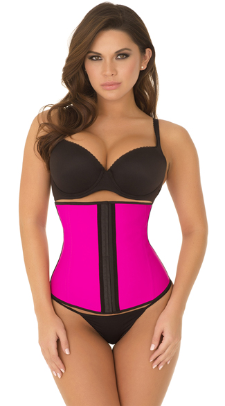 Hot Pink Strapless Contour Waist Trainer Strapless Waist Cincher Hot Pink Waist Trainer 9126