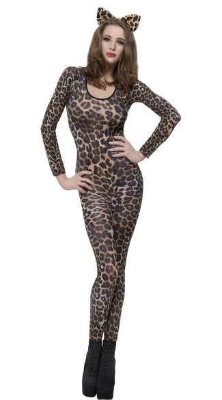 Cheetah Print Bodysuit, Animal Print Bodysuit, Sexy Bodysuit