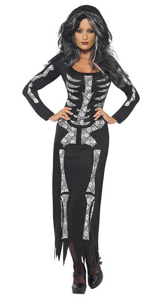 skeleton shirt dress