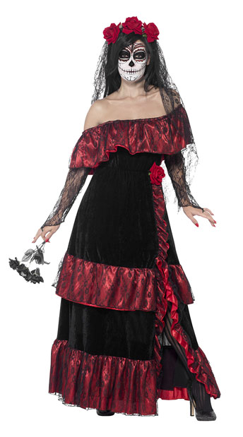 Day of the Dead Bride Costume, sexy dia de los muertos costume - Yandy.com