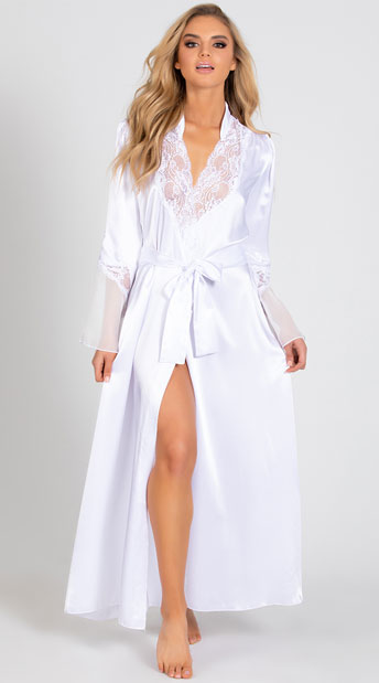 long chiffon robe