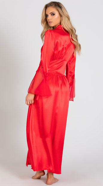 long chiffon robe