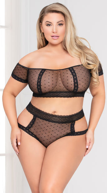 sheer bandeau bra