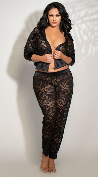 plus size jogger sets