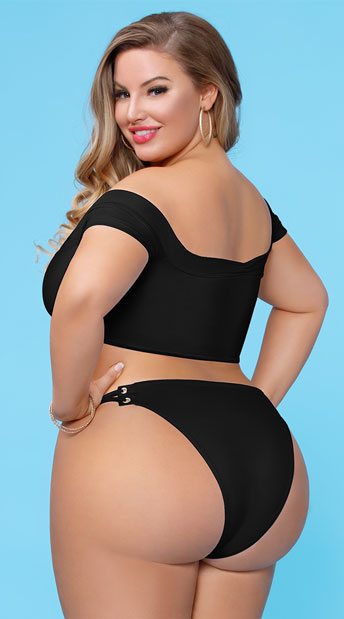 plus size cheeky bathing suit