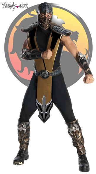 Mortal Kombat Scorpion Costume, Male Scorpion Costume