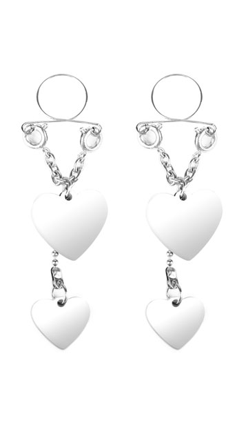 Silver Heart Nipple Pasties, Heart Nipple Pasties - Yandy.com