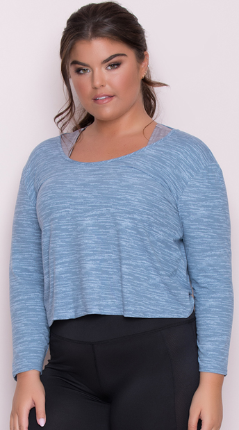 light blue top plus size