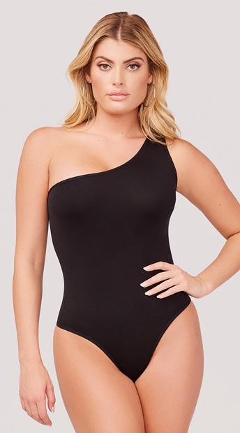 DressBerry One Shoulder Neck Bodysuit main image 0