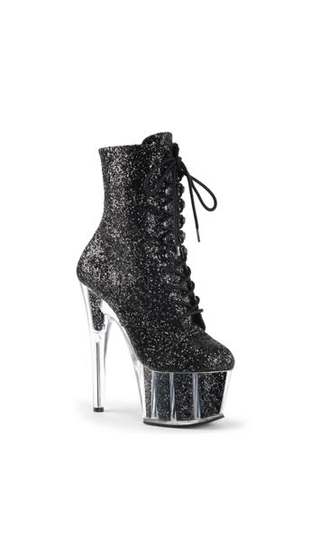 black sparkly boots