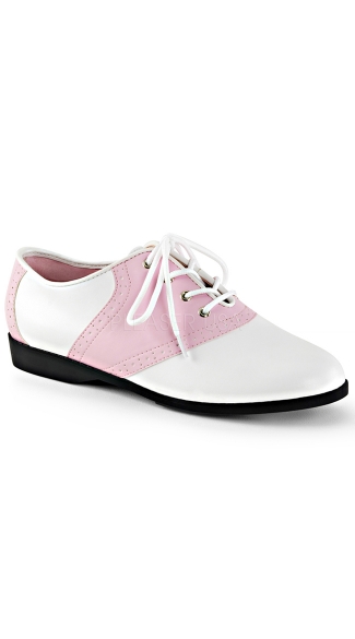 Flat Saddle Shoes, 50's Shoes, Saddle Shoe Sneakers - Yandy.com