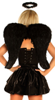 Deluxe Dark Angel Corset Costume, Sexy Corset Black Angel Costume, Dark ...