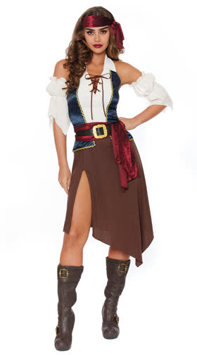 Spanish Pirate Costume, Pirate Wench Costume, Pirate Costume Adults