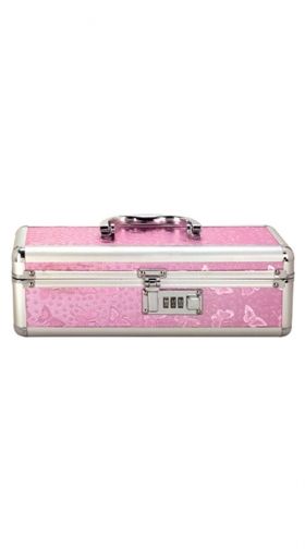 Pink Lockable Toy Box