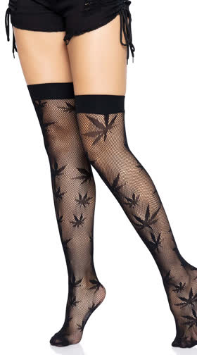 LadyHome Erotic Stockings with Garter Belt for Women Fishnet