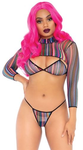 I Want Candy Stripe Bra Set