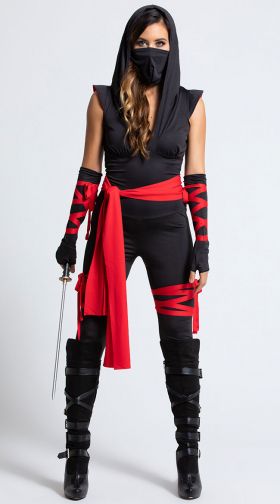 Ninja Costume Women, Sexy Ninja Skirt, Halloween Ninja Costume, Assassin  Costume Woman, Adult Halloween Costume, Ninja Outfit Women, GIZDA 
