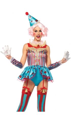Colorful Circus Clown Costume