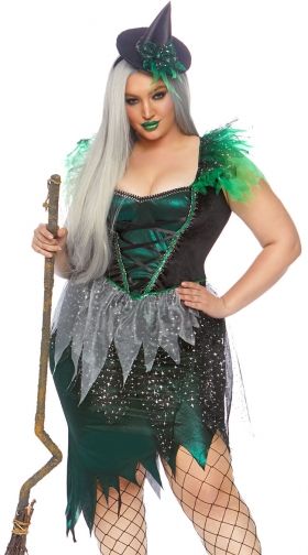 Sexy Plus Size Halloween Witch Costumes Sexy Plus Size Witch Costumes 6480