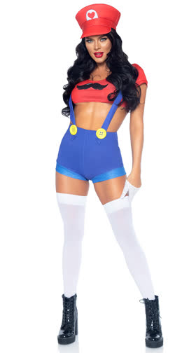 Gamer Sidekick Costume Sexy Luigi Video Game Costume Yandy Com