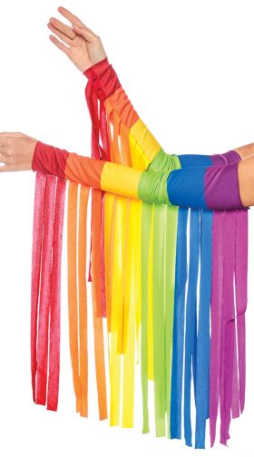 Rainbow Fringe Arm Bands