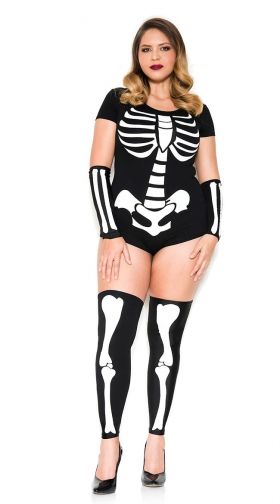 Snazzy Skeleton Costume Bone Babe Costume