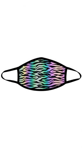 Zombie Zebra Reflective Face Mask