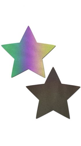 Reflective Rainbow Star Nipple Pasties
