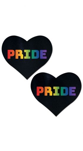 Solid Black Rainbow Pride Pasties