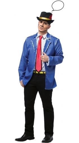 Men's Purple Pop Star Costume, Men's Pop Star Costume, Men's Performer ...