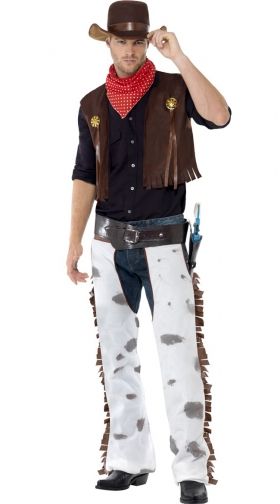 Men's Saddle and Straddle Cowboy Costume, Mens Sexy Halloween Costume ...