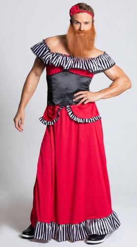 Men's Bearded Lady Costume